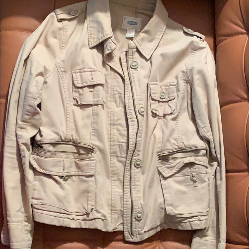 Tan old navy jacket